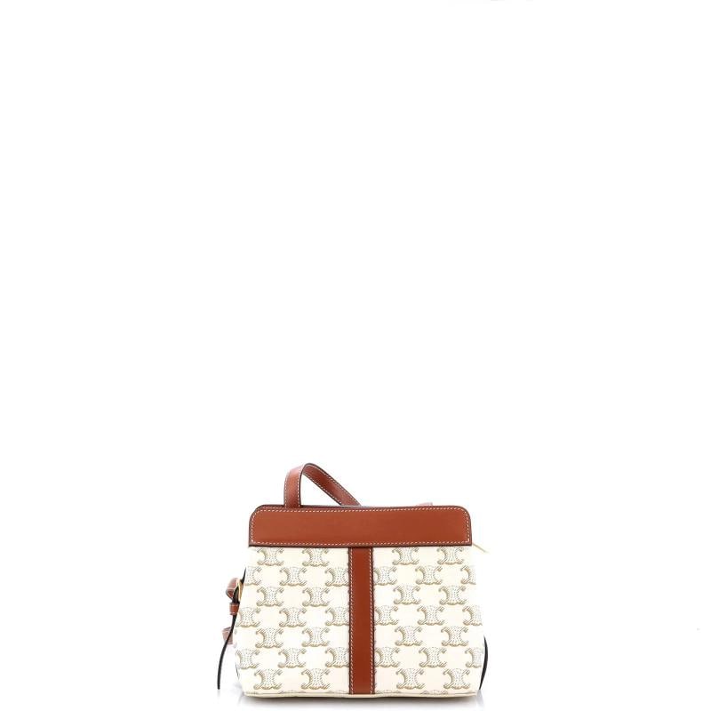 Celine Teen Cabas De France Bag Triomphe Coated Canvas Small - 3