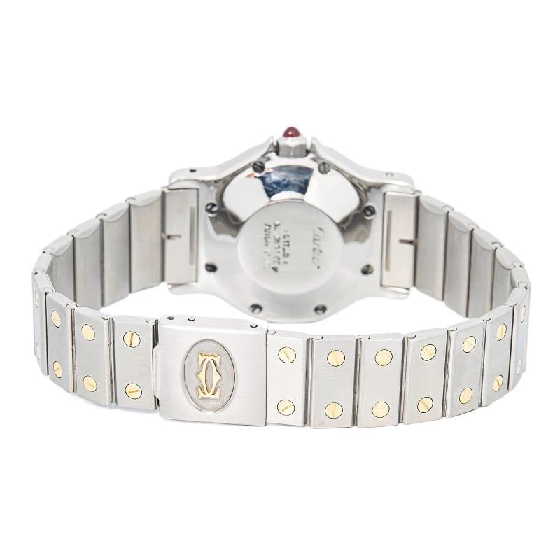 cartier Santos Octagonal 750265 Bracelet Stainless Steel Red Quartz 30mm - 5