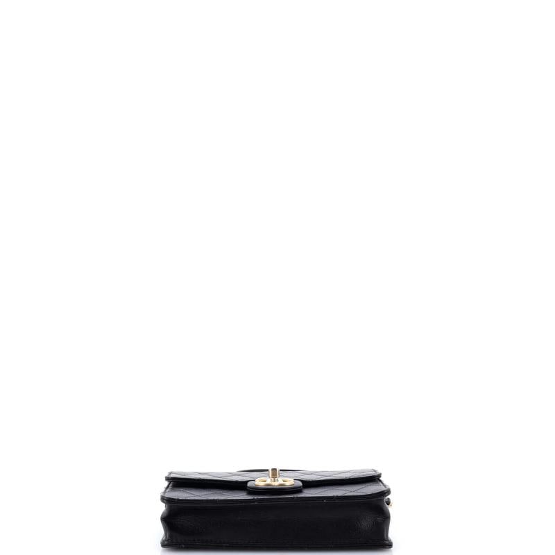 Chanel Chic Pearls Flap Bag Quilted Goatskin with Acrylic Beads Small - 4