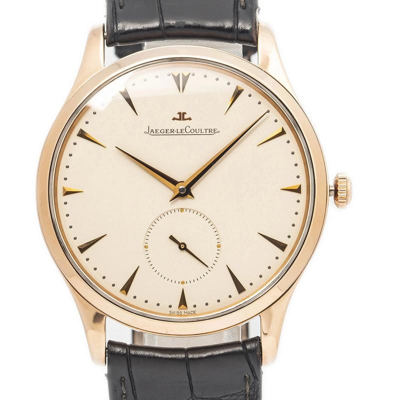 Jaeger-LeCoultre Master Ultra Thin 174.2.90 w/Box Strap RG Ivory Index Auto 40mm - 2
