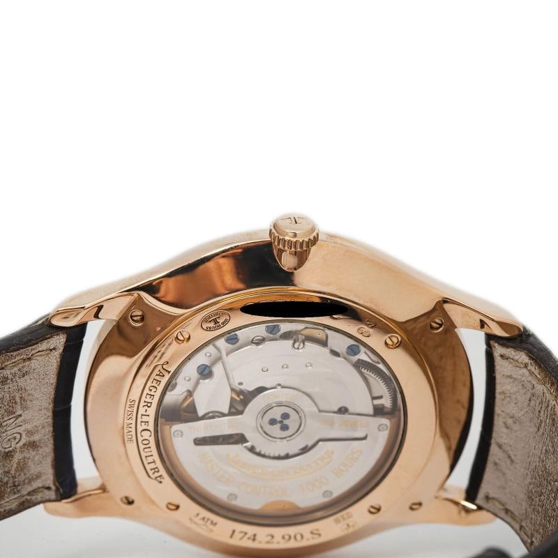 Jaeger-LeCoultre Master Ultra Thin 174.2.90 w/Box Strap RG Ivory Index Auto 40mm - 6