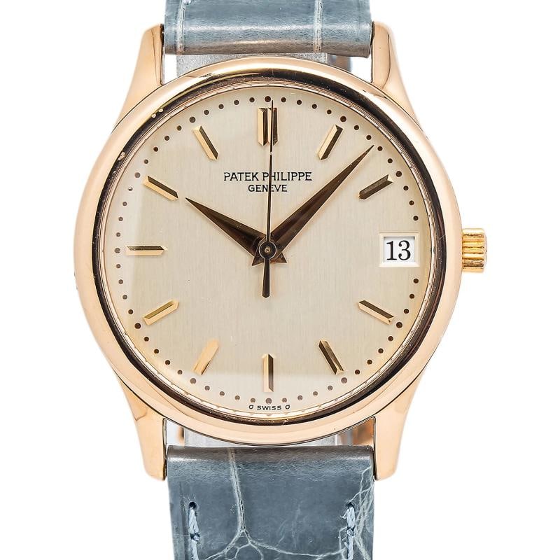 Patek Philippe Geneve 3998R Papers Leather Strap Rose Gold Ivory Dial Index 34mm: Case Size 34mm Wrist Fit 7.5 inches Box No Papers Yes Condition Ã¢â‚¬â€ Good Full Specifications SKU Patek#209 Brand Patek Philippe Model Geneve Reference