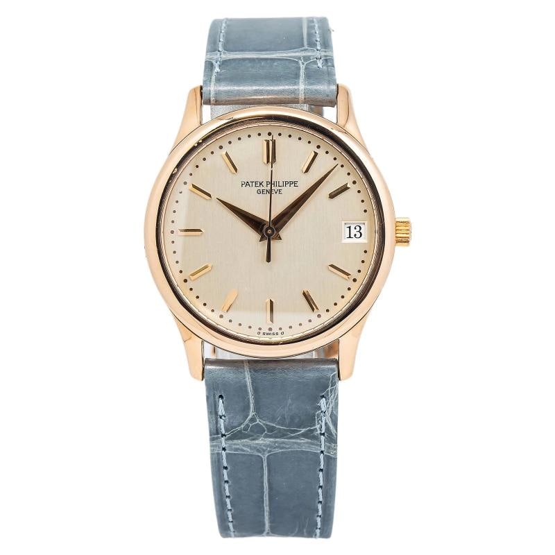 Patek Philippe Geneve 3998R Papers Leather Strap Rose Gold Ivory Dial Index 34mm - 2