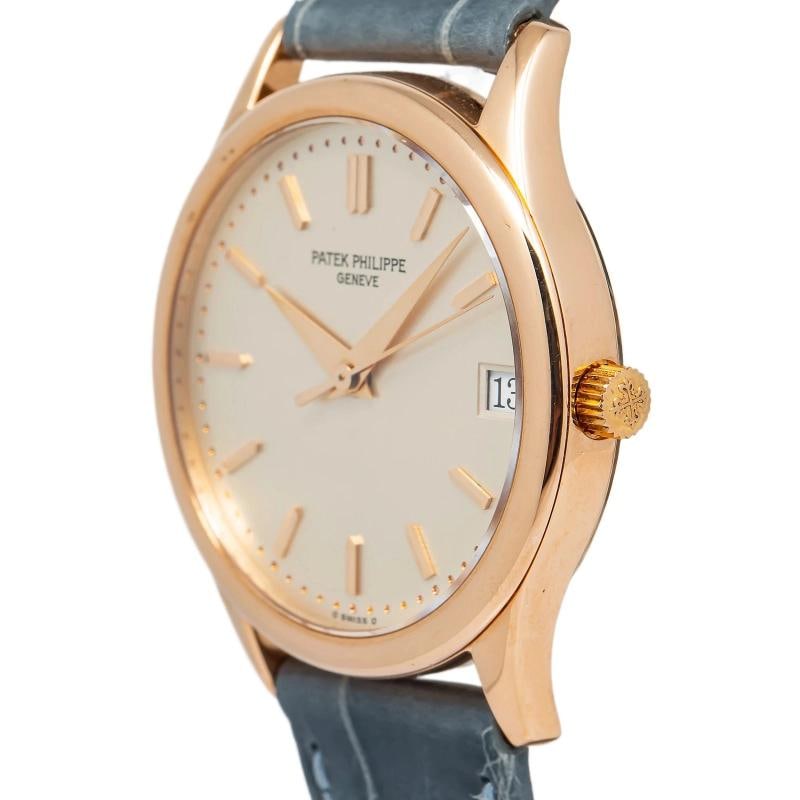 Patek Philippe Geneve 3998R Papers Leather Strap Rose Gold Ivory Dial Index 34mm - 3