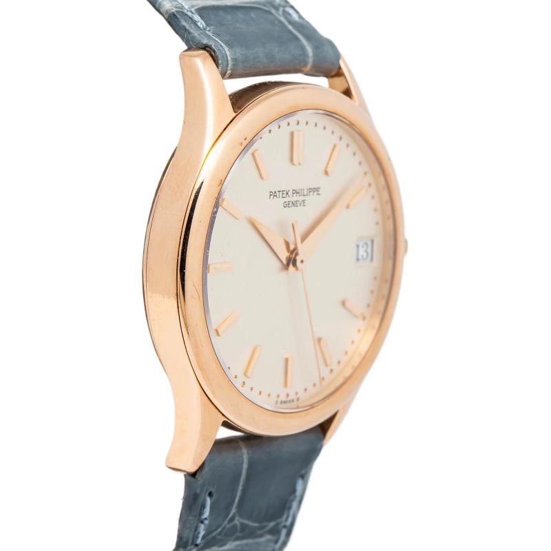 Patek Philippe Geneve 3998R Papers Leather Strap Rose Gold Ivory Dial Index 34mm - 4