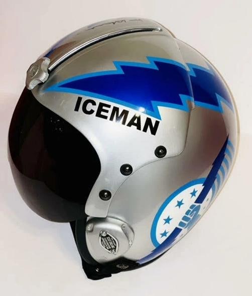 VAL KILMER Signed Top Gun Helmet Iceman Beckett COA - 3