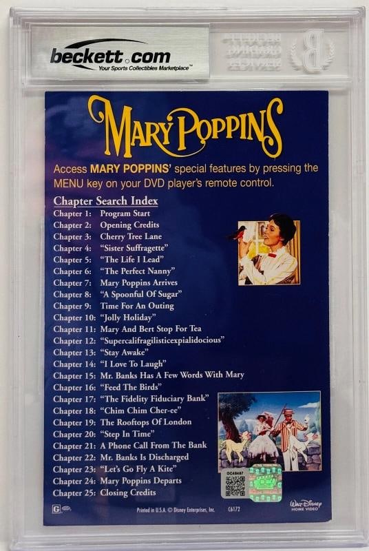 JULIE ANDREWS & DICK VAN DYKE Signed Mary Poppins DVD Cover (Beckett 10 Auto Grade) - 3