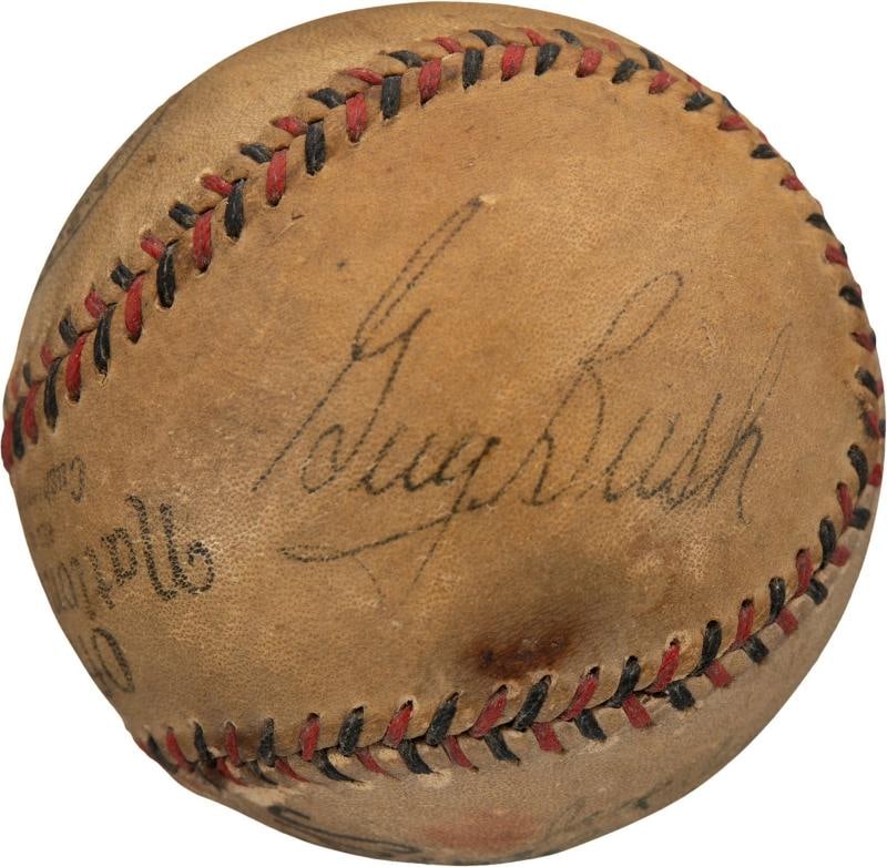 Babe Didrikson Zaharias & Jack Dempsey Signed 1932 Baseball PSA DNA & JSA COA - 6