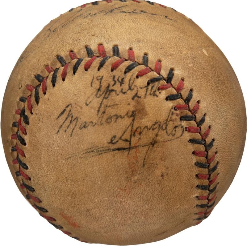 Babe Didrikson Zaharias & Jack Dempsey Signed 1932 Baseball PSA DNA & JSA COA - 7