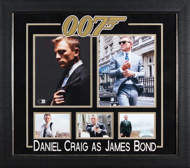 Daniel Craig Signed & Custom Framed 8x10 James Bond 007 Photo (Beckett): Object Type: Photograph,Autograph Authentication: Beckett,Industry: Movies,Original/Reproduction: Original,PRODUCT_COA: Beckett,PRODUCT_SIGNED_BY_NAME: Daniel Craig,PRODUCT_SIGNED_BY_BRAND: James