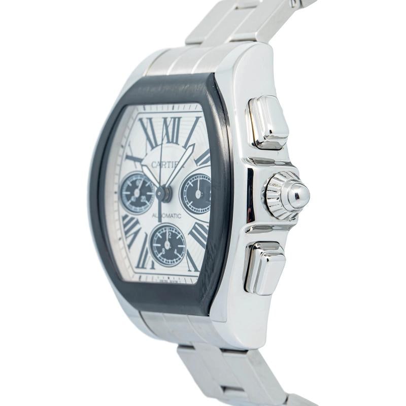 Cartier Roadster De W6206020 Bracelet Stainless Steel White Roman Quartz 44mm - 3