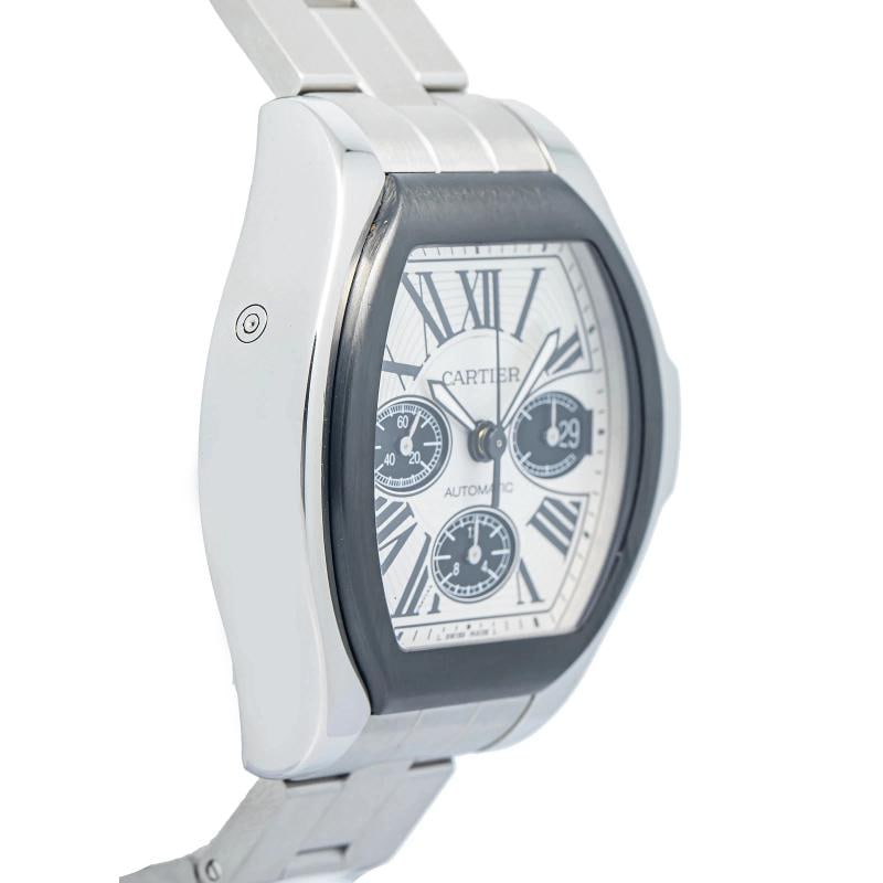 Cartier Roadster De W6206020 Bracelet Stainless Steel White Roman Quartz 44mm - 4