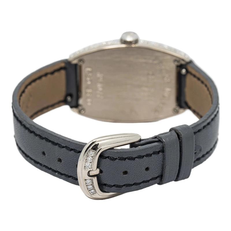 Franck Muller Cintree Curvex 1750S6D Strap White Gold Silver Arabic 25mm - 5