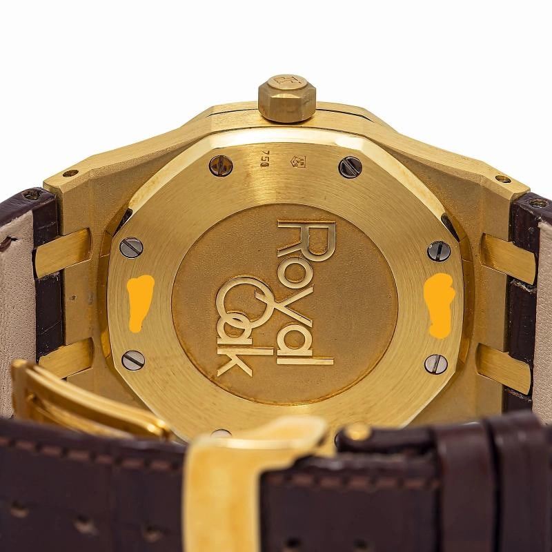Audemars Piguet Royal Oak 26120 Leather Yellow Gold White Stick Automatic 38mm - 6