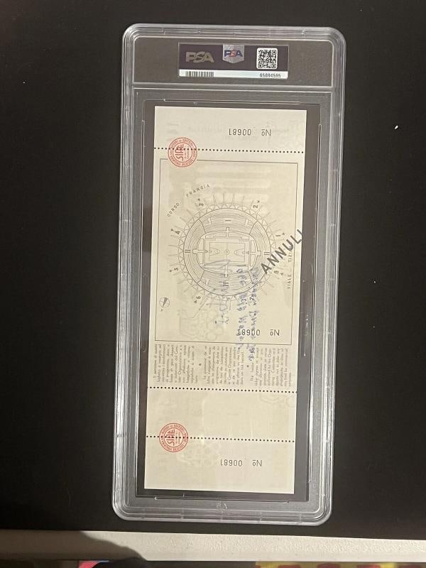 Jerry West Signed 1960 Olympic Game Full Ticket PSA EX-MT 6 AUTO 10 Autograph - 5