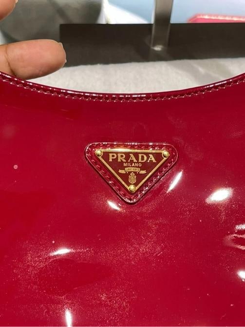 Prada Cleo Bag Red Patent Leather - 11