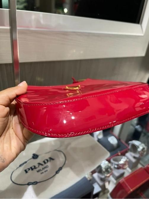 Prada Cleo Bag Red Patent Leather - 7