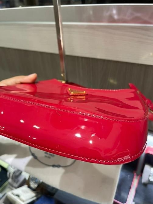 Prada Cleo Bag Red Patent Leather - 8