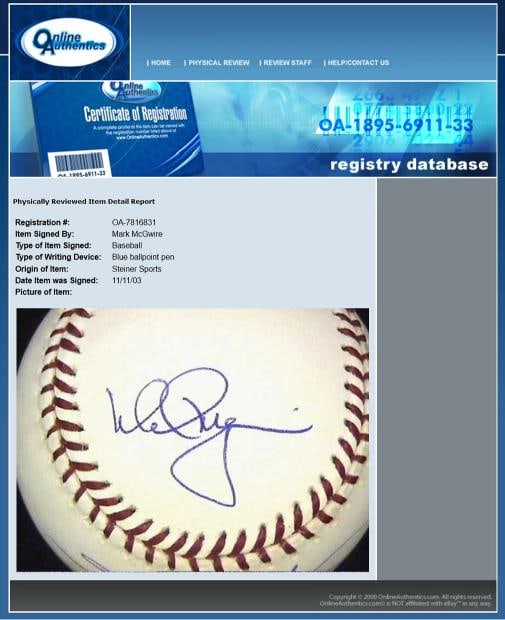 SAMMY SOSA + MARK MCGWIRE SIGNED 1998 HR CHASE CARTER X BASEBALL STEINER MLB COA - 11