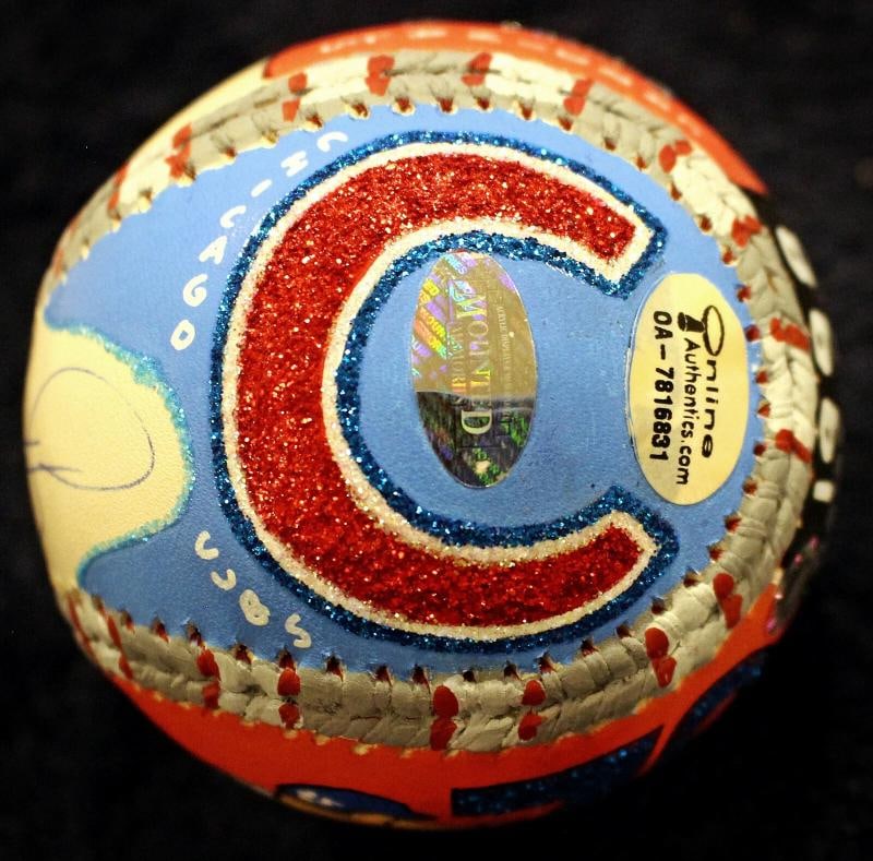 SAMMY SOSA + MARK MCGWIRE SIGNED 1998 HR CHASE CARTER X BASEBALL STEINER MLB COA - 4