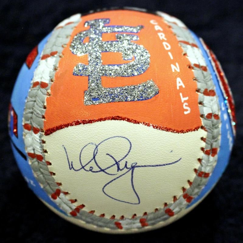 SAMMY SOSA + MARK MCGWIRE SIGNED 1998 HR CHASE CARTER X BASEBALL STEINER MLB COA - 5