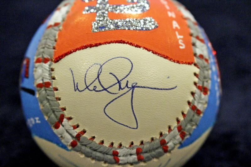 SAMMY SOSA + MARK MCGWIRE SIGNED 1998 HR CHASE CARTER X BASEBALL STEINER MLB COA - 9