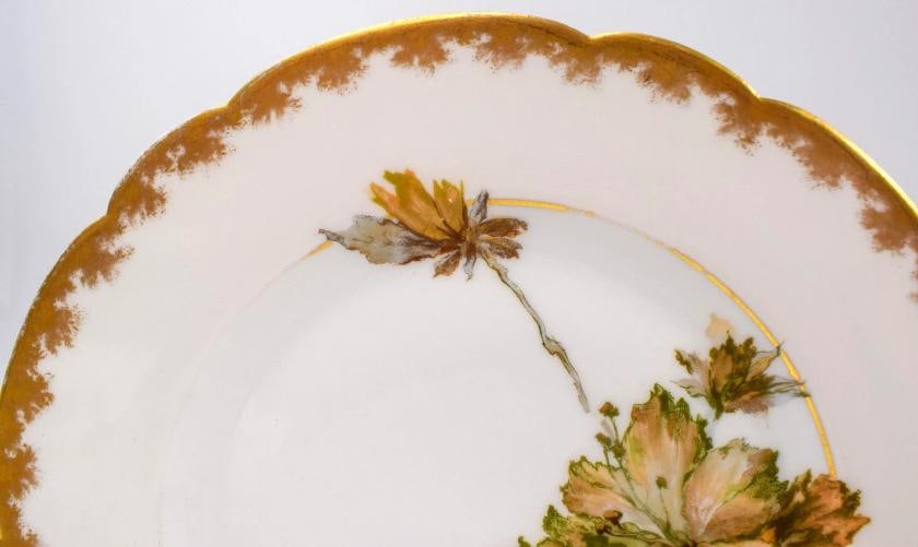 Set of 6 Haviland Limoges Dessert Plates Aesthetic Movement, Circa 1900 - 6