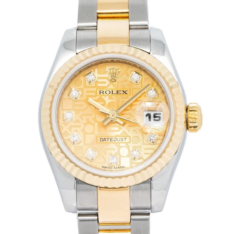 Rolex Datejust 179173 Oyster Yellow Gold Champagne Index Automatic 26mm - 2