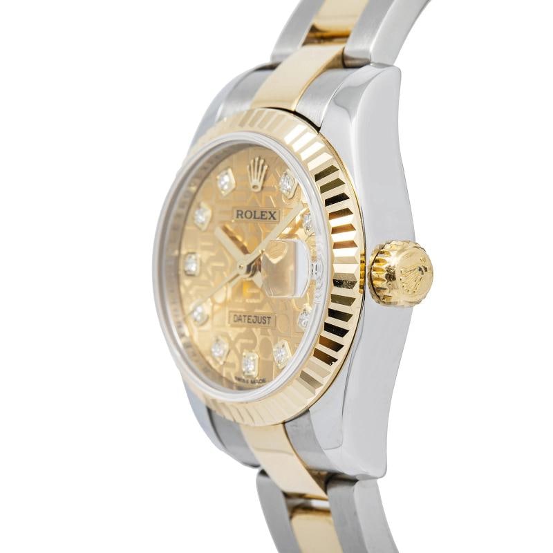 Rolex Datejust 179173 Oyster Yellow Gold Champagne Index Automatic 26mm - 3