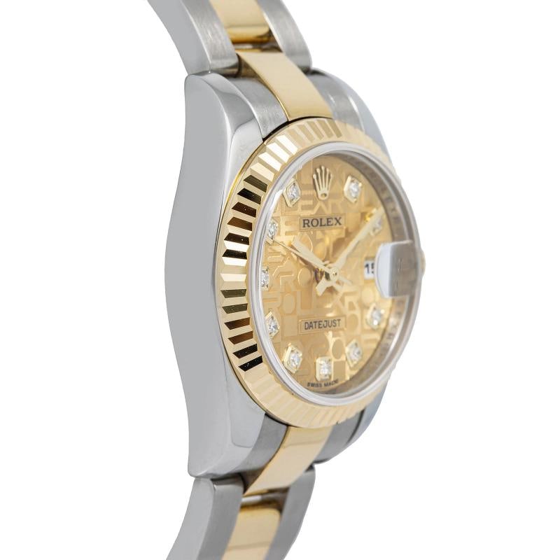 Rolex Datejust 179173 Oyster Yellow Gold Champagne Index Automatic 26mm - 4
