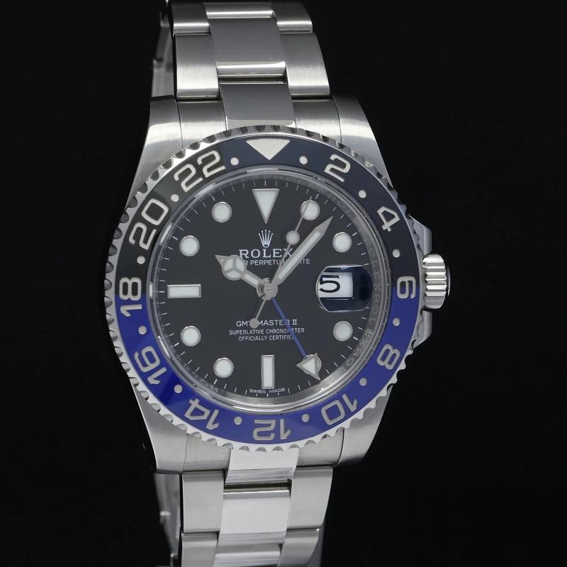 2016 MINT Rolex GMT Master II 116710BLNR Steel Ceramic Batman Blue Watch Box - 3