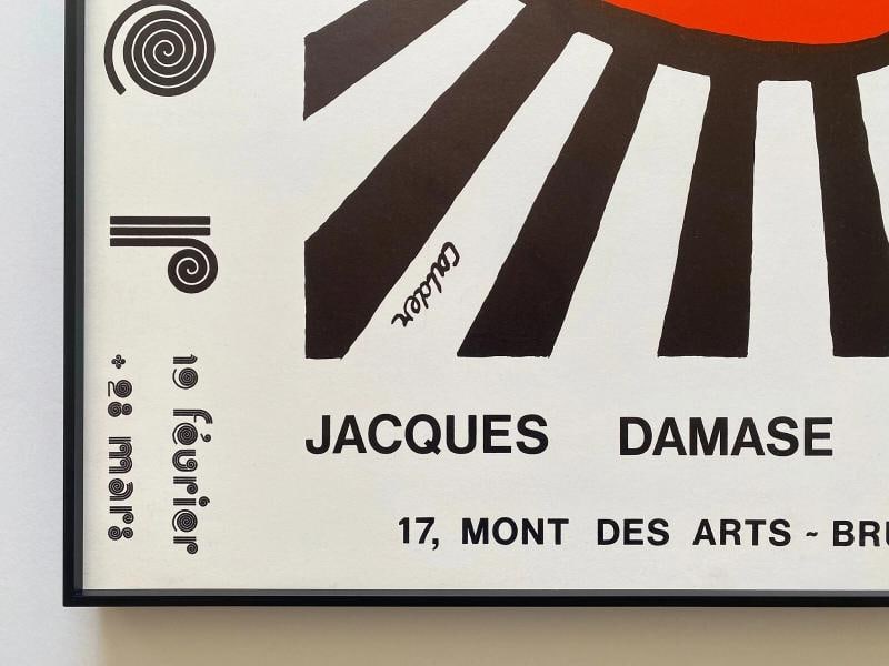 ALEXANDER CALDER RARE 1970 MID CENTURY MODERN LITHO PRINT FRAMED EXHIBIT POSTER - 8