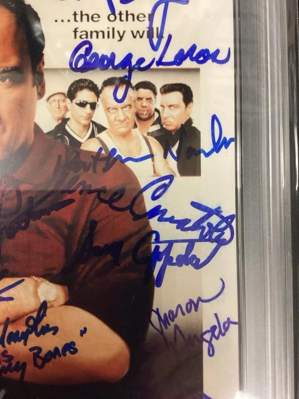 The Sopranos Multi Cast Signed 8x10 Photo with 20+ Signatues Including James Gandolfini (PSA 8 Auto - 6