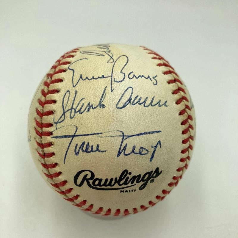 500 Home Run Signed Baseball Mickey Mantle Ted Williams Willie Mays 11 Sigs JSA - 5