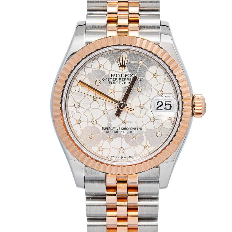 Rolex Datejust 278271 Jubilee Rose Gold Floral Motif Index Automatic 31mm - 2