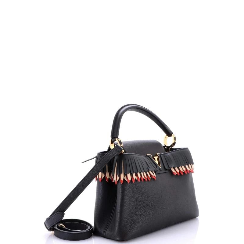 Louis Vuitton Capucines Bag Leather with Fringe Detail PM - 2