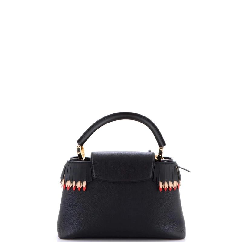Louis Vuitton Capucines Bag Leather with Fringe Detail PM - 3