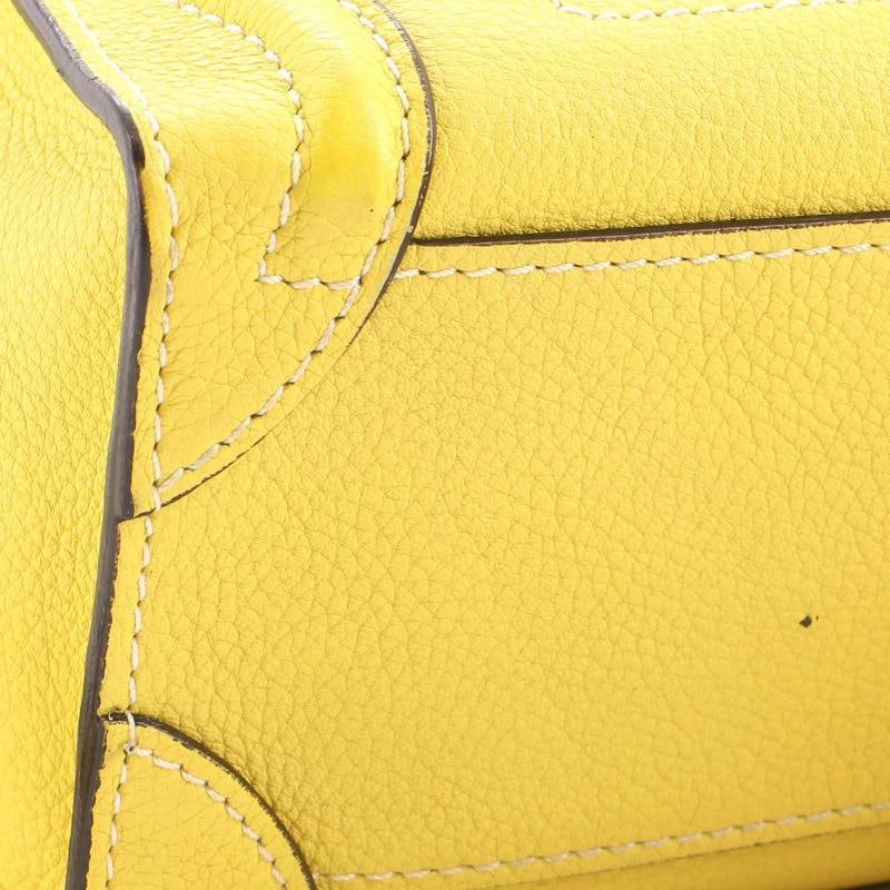 Celine Luggage Bag Grainy Leather Nano - 6