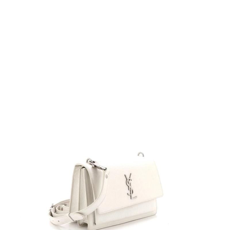 Saint Laurent Sunset Satchel Leather Medium - 2