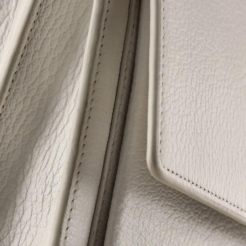Saint Laurent Sunset Satchel Leather Medium - 6