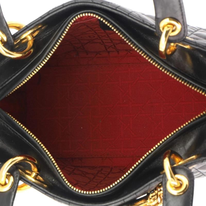 Christian Dior Lady Dior Bag Cannage Quilt Lambskin Medium - 5
