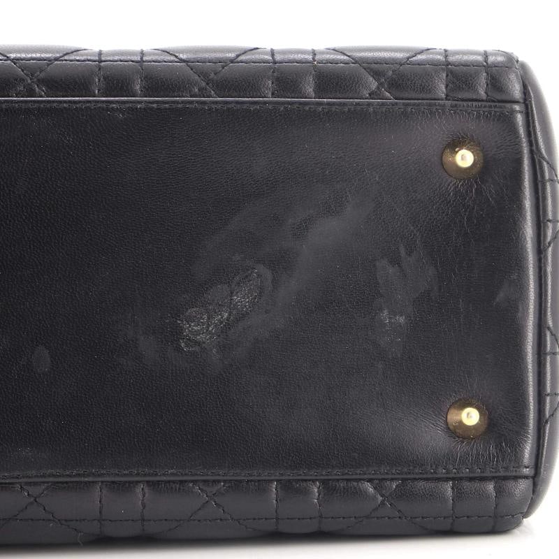 Christian Dior Lady Dior Bag Cannage Quilt Lambskin Medium - 6