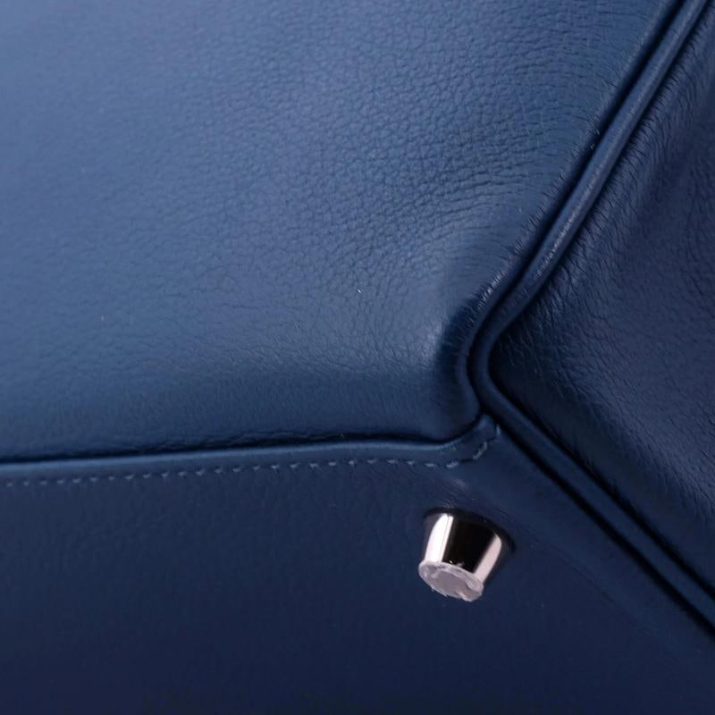 Hermes Kelly Handbag Verso Evercolor with Palladium Hardware 32 - 8