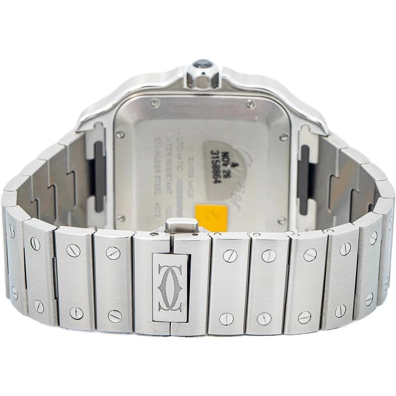 Cartier Santos WSSA0037 Papers Bracelet Steel Gray Roman Auto 39mm - 5