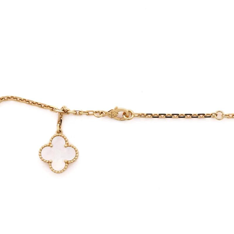 Van Cleef & Arpels Magic Alhambra 6 Motifs Necklace 18K Yellow Gold and Mother - 4