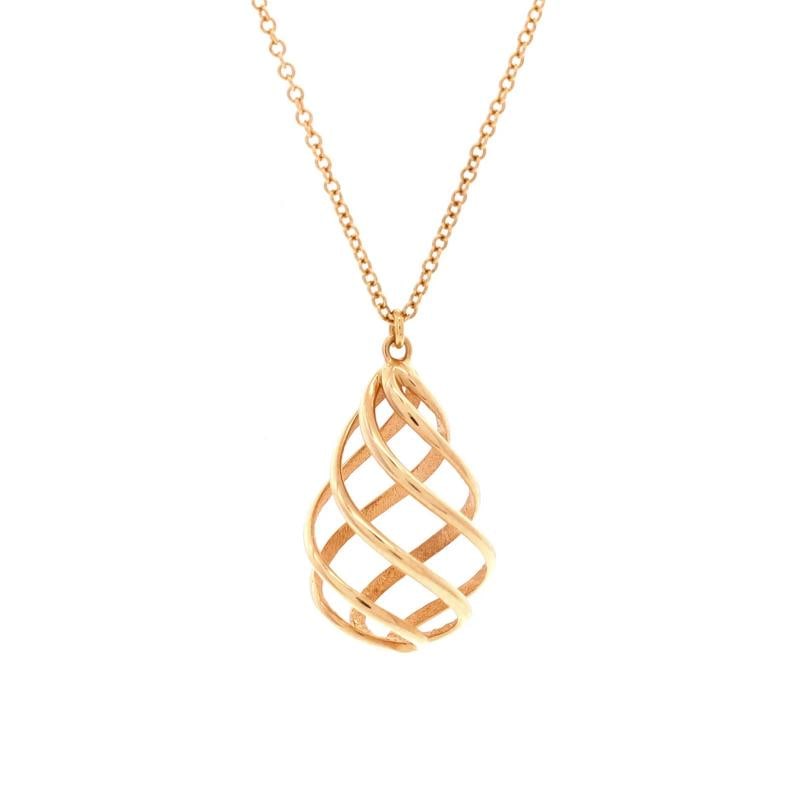 Tiffany & Co. Paloma Picasso Venezia Luce Pendant Necklace 18K Rose Gold: Measurements: Length: 16.5 ", Pendant Length: 21.2 mm, Pendant Width: 12.4 mm . Condition: Pre-owned - Good,Brand: Tiffany & Co.,Main Stone: Unknown,Metal: 18K Rose Gold,Metal Purity: 18K,Style: