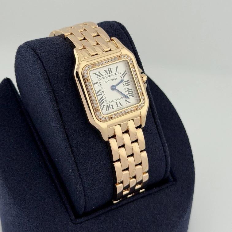 Cartier Panthere WJPN0009 27mm Factory Diamond Bezel 18k Rose Gold Box Paper - 4
