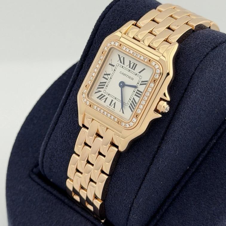 Cartier Panthere WJPN0009 27mm Factory Diamond Bezel 18k Rose Gold Box Paper - 5