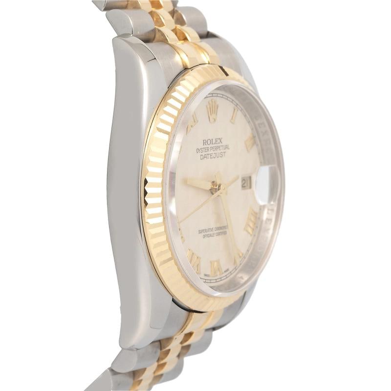 Rolex Datejust 116233 2011 Card Jubilee Steel Ivory Pyramid Roman Auto 36mm - 4