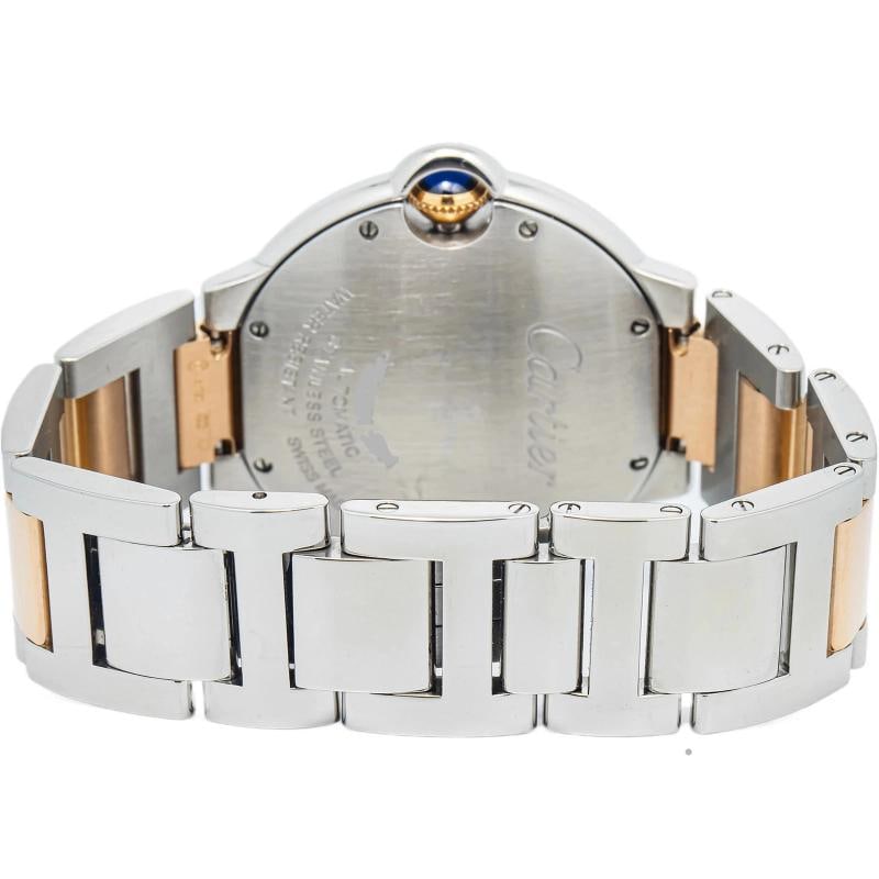 Cartier Ballon Bleu WE902054 Bracelet Steel Salmon Diamond Auto 33mm - 5